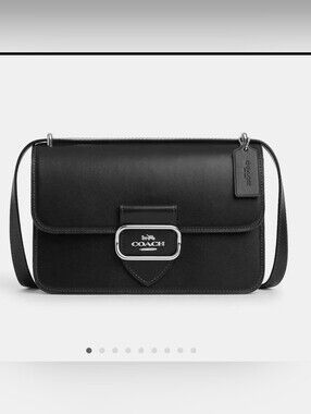 Coach - Large Morgan Square Crossbody - Black / Silver